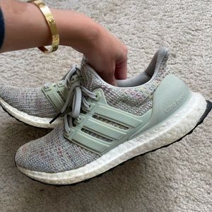 Adidas ultra boost sneakers shoes silver gray